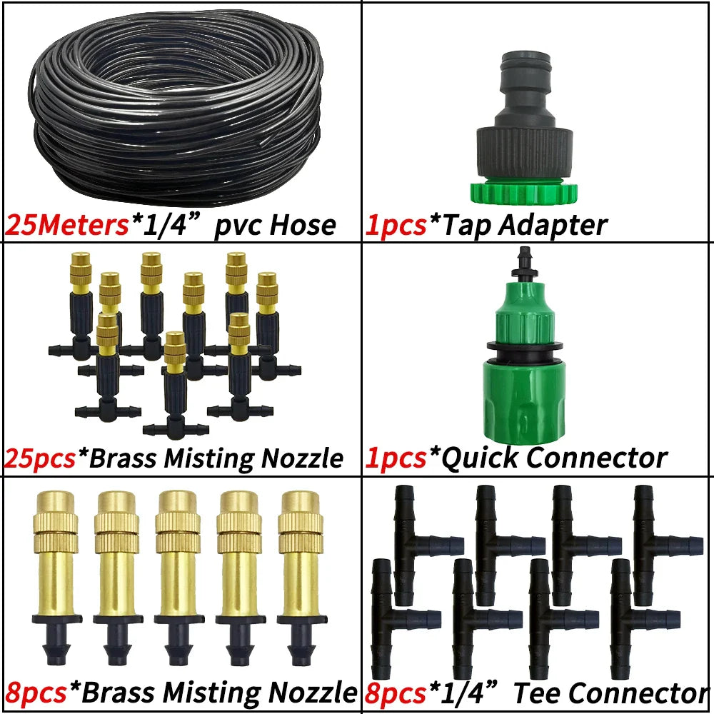 Garden Misting Cooling System Watering Nozzle