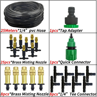Garden Misting Cooling System Watering Nozzle