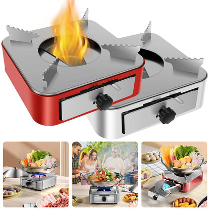 Mini  Stainless Steel Pull-Out Camping Stove
