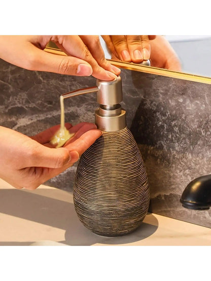 Retro Style Ceramic Push-Type Soap Dispenser