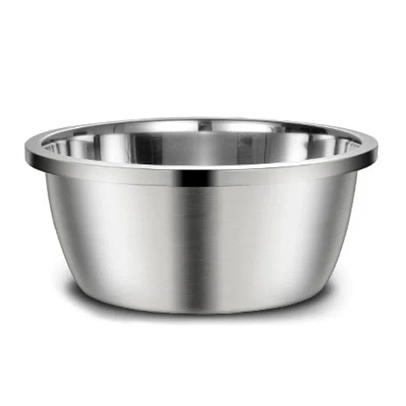 Dog Stainless Steel Round Water Bowl