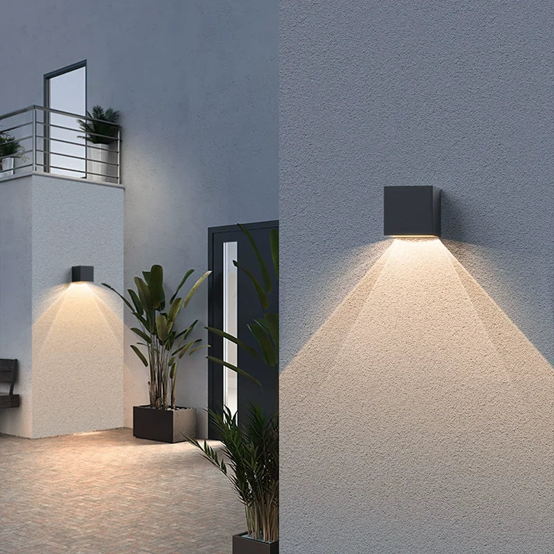 RGB LED Outdoor Waterproof Solar Wall Light