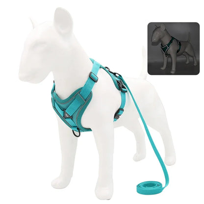 Dog Adjustable Chest Strap Harness Set