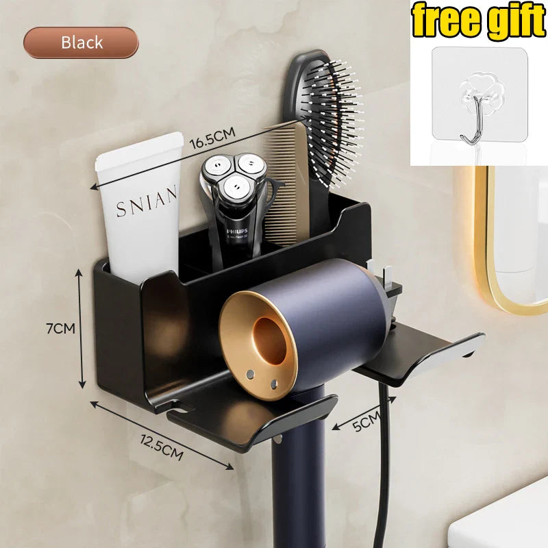 Bathroom Shower Hairdryer Organizer