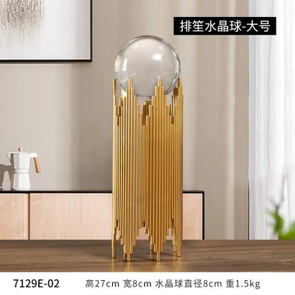 Nordic Light Luxury Crystal Ball Ornaments