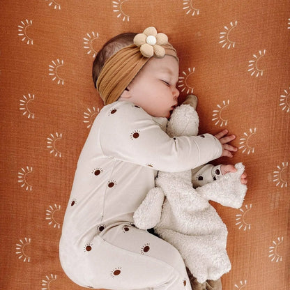 Baby Soft Elastic  Flower Nylon Hairband