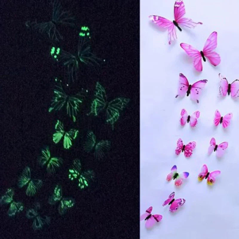 3D Luminous Butterfly Creative Wall Sticker