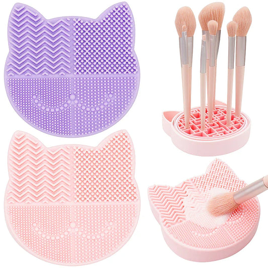 Silicone Makeup Brush Cleaning Storage Box