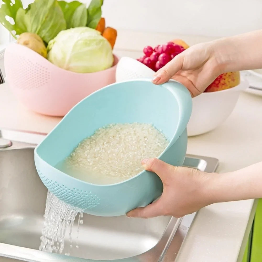 Rice Sieve Colander Washing Filter Basket