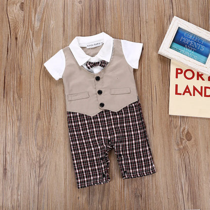 Baby Romper Infant Formal Tie Jumpsuit