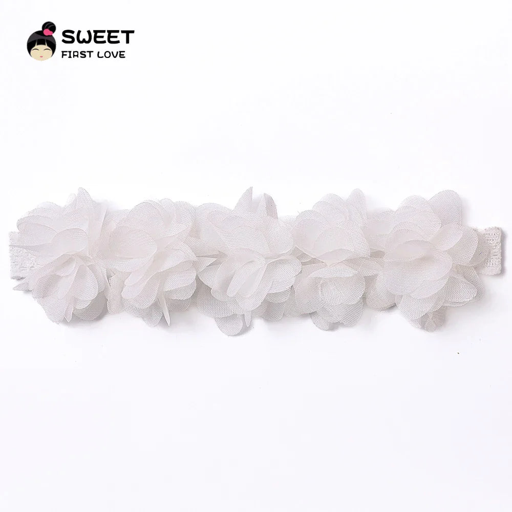 Baby Soft Elastic Cute Flower Hairband