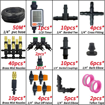 Garden Misting Cooling System Watering Nozzle
