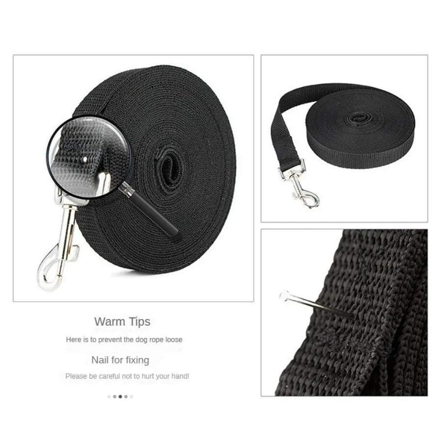 Dog Tracking Chain Nylon Leash