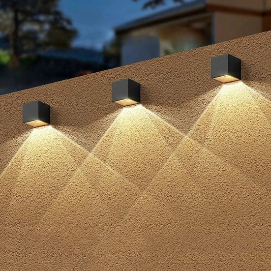 RGB LED Outdoor Waterproof Solar Wall Light