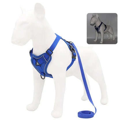 Dog Adjustable Chest Strap Harness Set