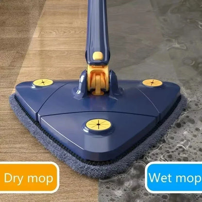 360° Spin Cleaning Rotatable Triangle Mop