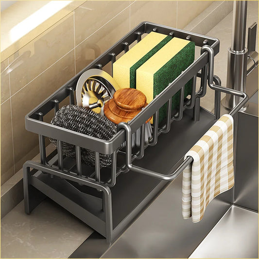 Kitchen Drainage Rag Storage Shelf