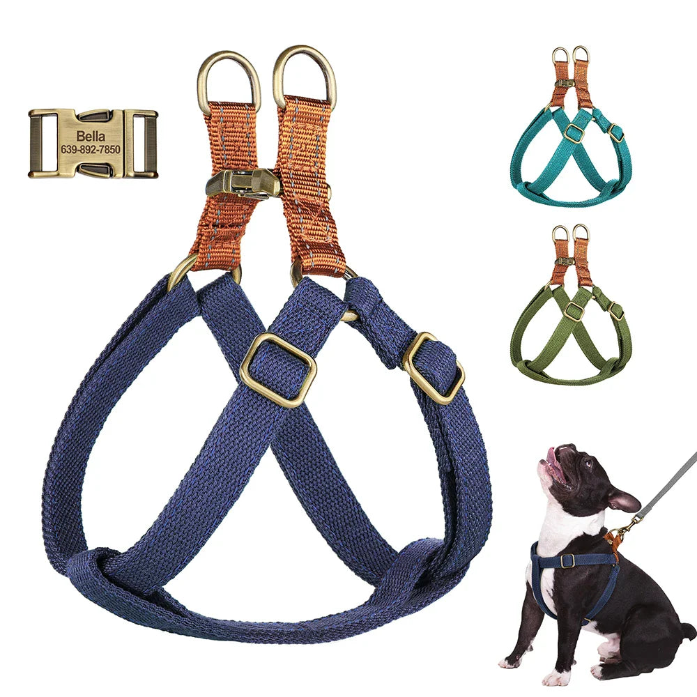 Dog Reflective Custom Nylon Harness Vest