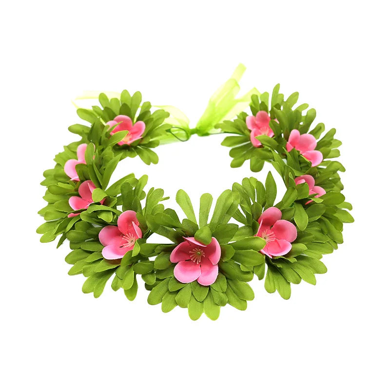 Gilrs Necklace Flower Clip Dress Up Set