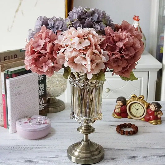Artificial flowers Vintage Hydrangea Vase