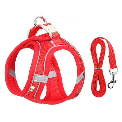 Dog Adjustable Harness Vest Set