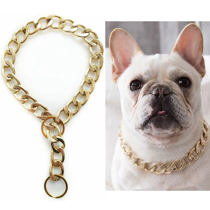 Dog Luxury Chain Metal Training Collar