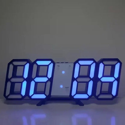 3D LED Digital Alarm Wall Clock