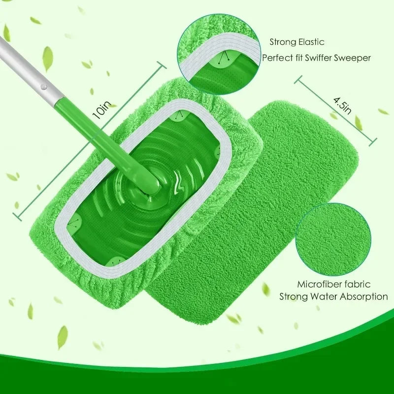 Dry Cleaning Cloths Reusable Microfiber Mop