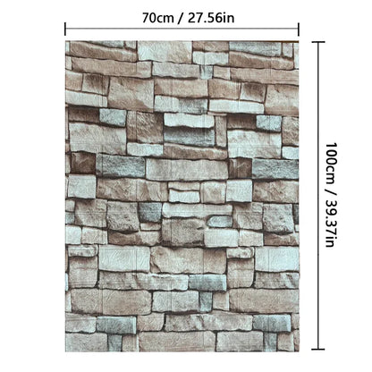 3D Brick Wallpaper Foam Wall Sticker