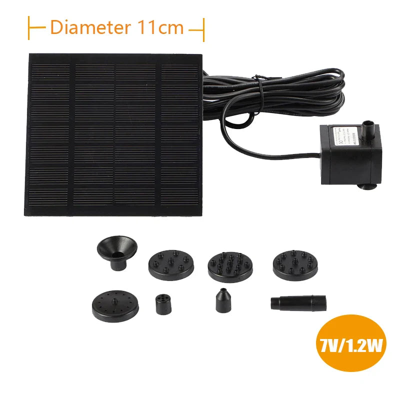 Outdoor Solar Bird Bath Fountain Pump