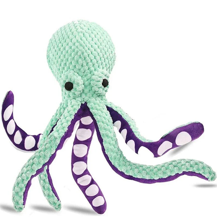 Dog Plush Octopus Interactive Sound Toy