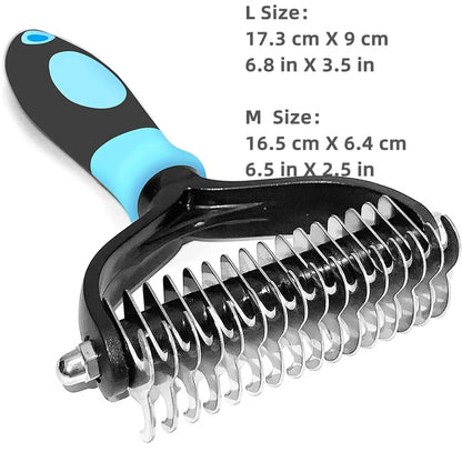 Pets Two-Sided Shedding Grooming Brush