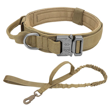 Dog Durable Tactical Collar Leash Set