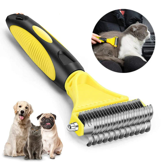 Pets Two-Sided Shedding Grooming Brush