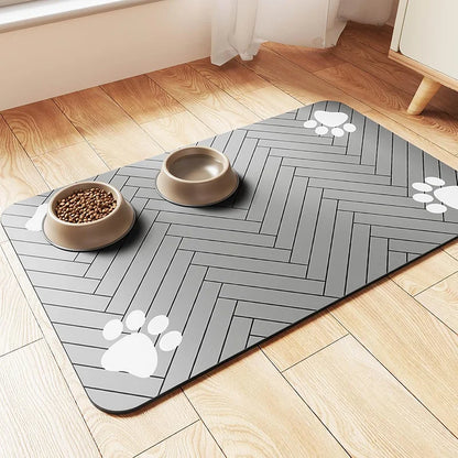Dog Quick Dry Waterproof Food Bowl Mat