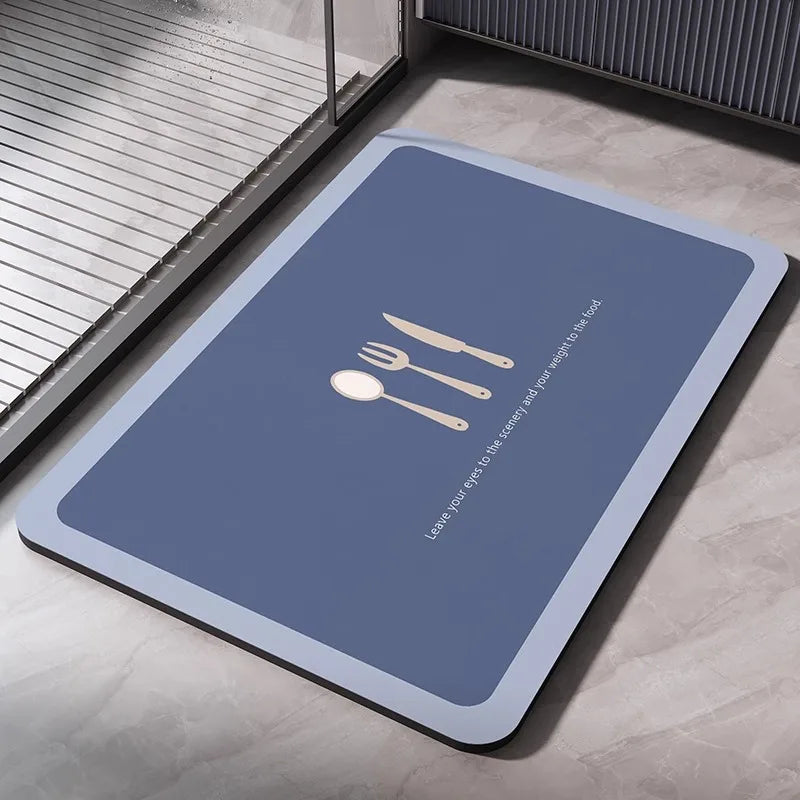 Quick Dry Bathroom Absorbent Anti Slip Floor Mat