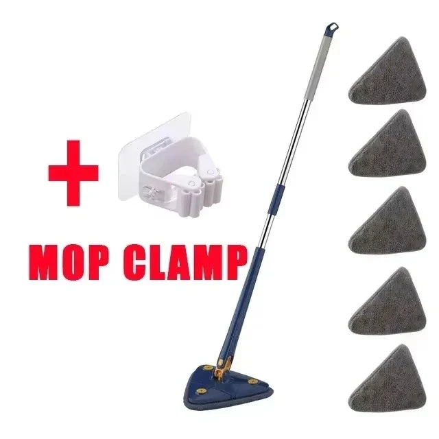 360° Spin Cleaning Rotatable Triangle Mop