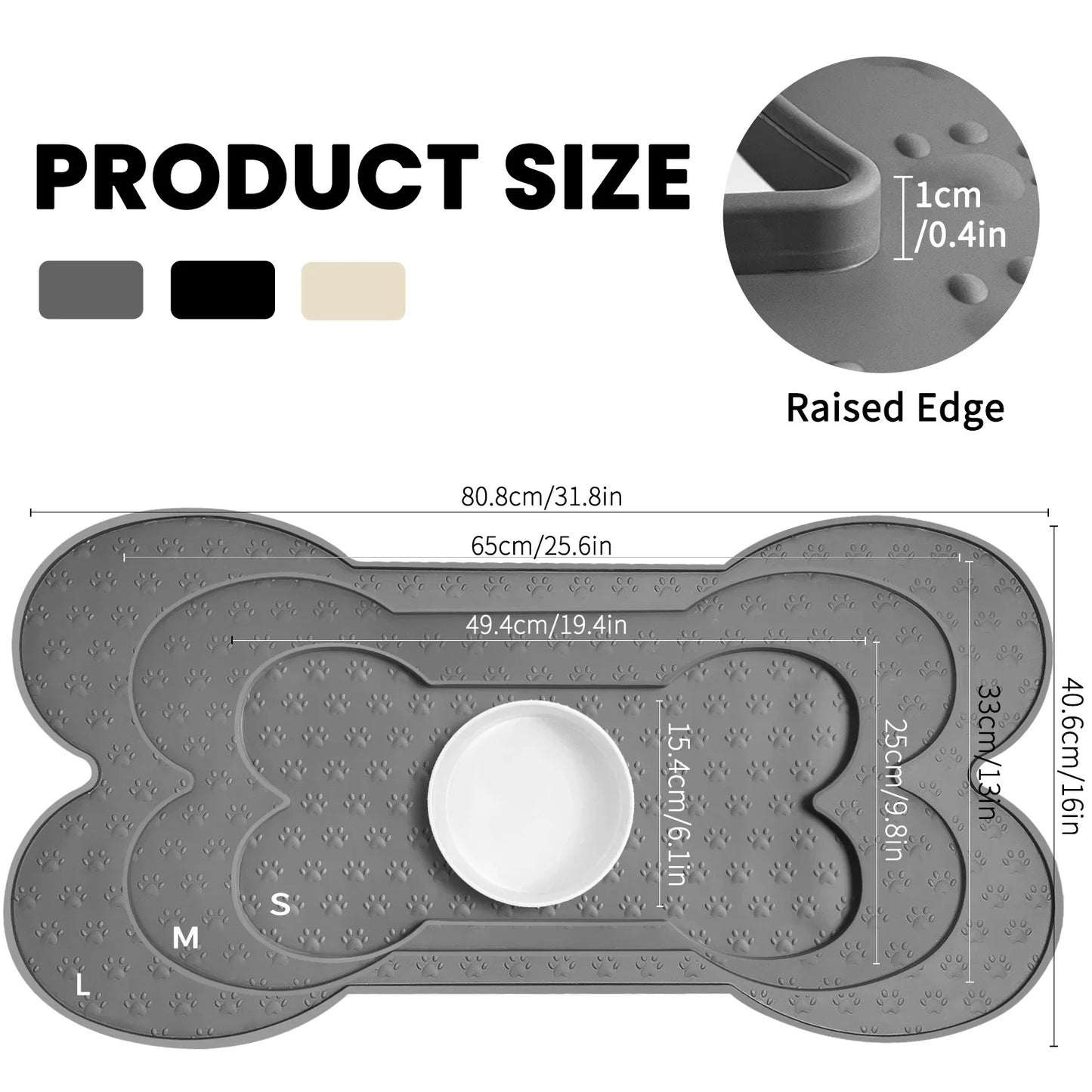 Pet Anti-Slip Silicone Feeding Mat