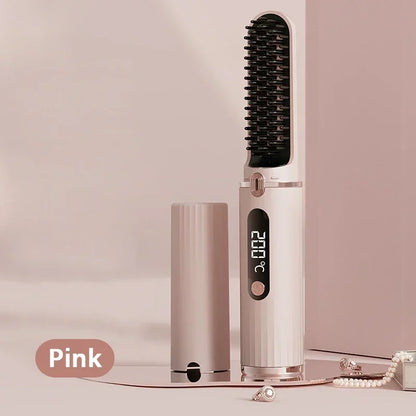 Wireless Electric Heating Straight Hair Comb