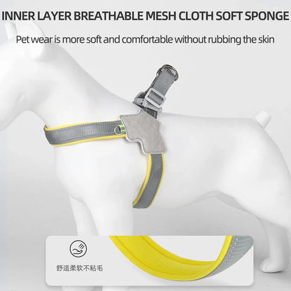 Dog Reflective Harness Vest Set