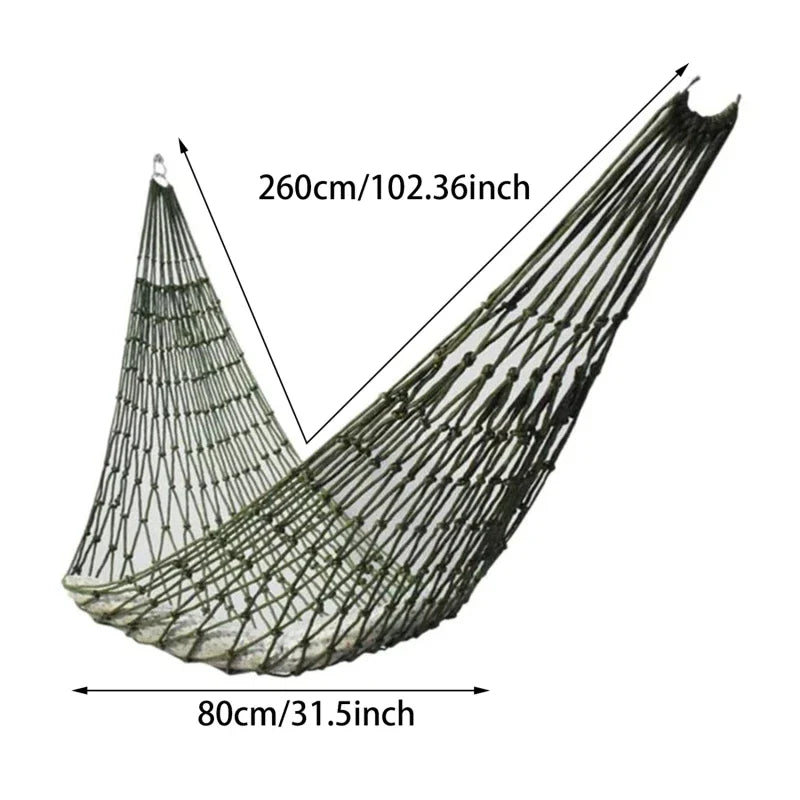 Outdoor Camping Nylon Rope Hammock