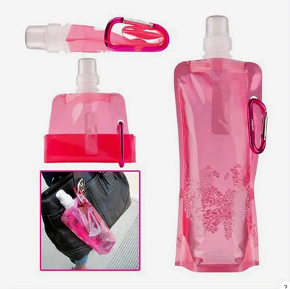 500ML Portable Silicone Folding Water Bottle