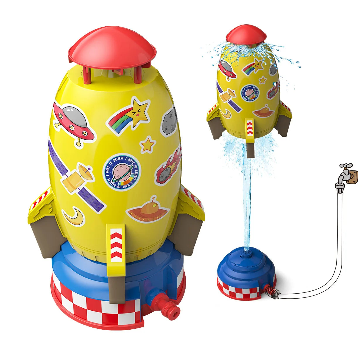 Kids Rocket Splashing Water Toy