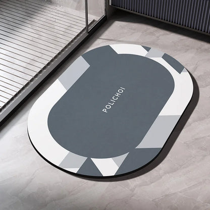 Quick Dry Bathroom Absorbent Anti Slip Floor Mat