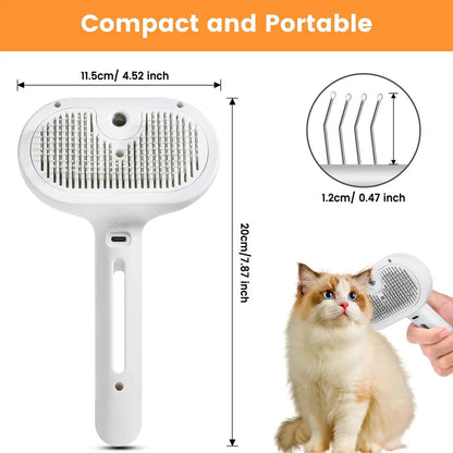 Cat Shedding & Grooming Steam Brush