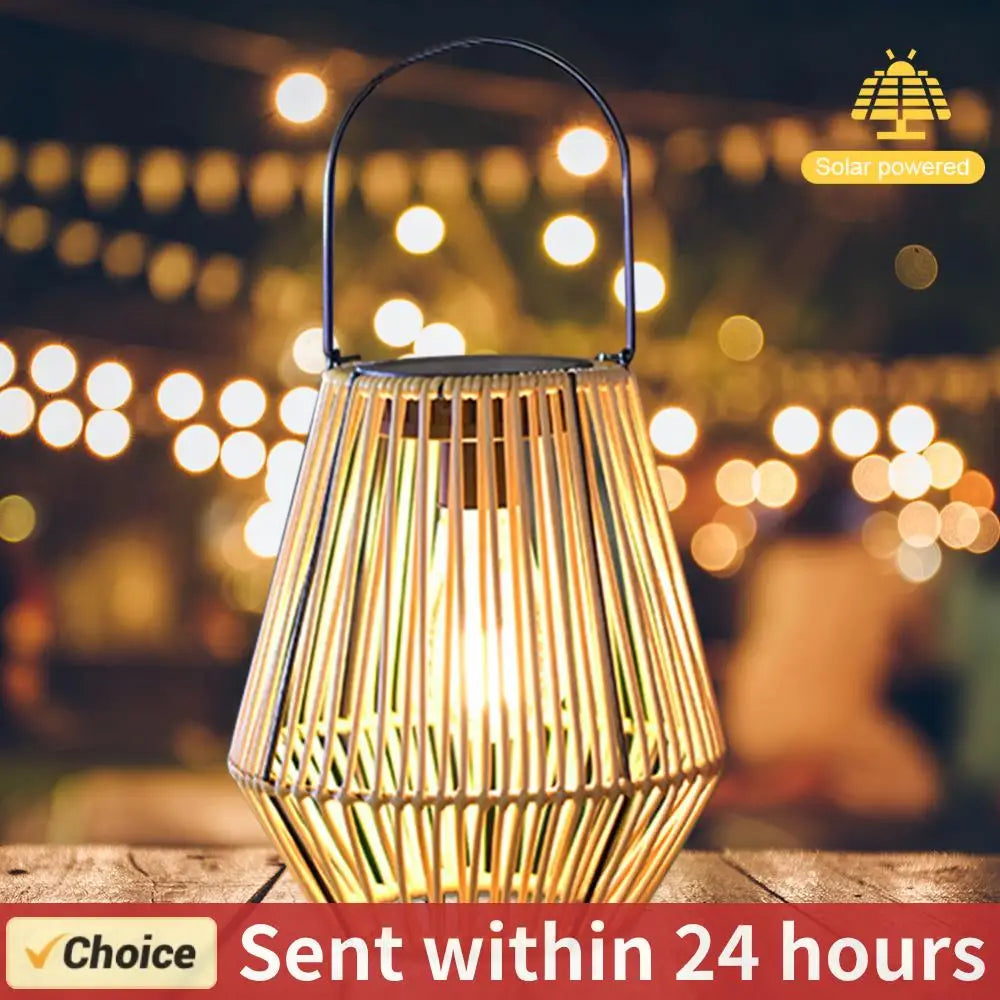 Waterproof Hanging Bamboo Chandelier Lamp