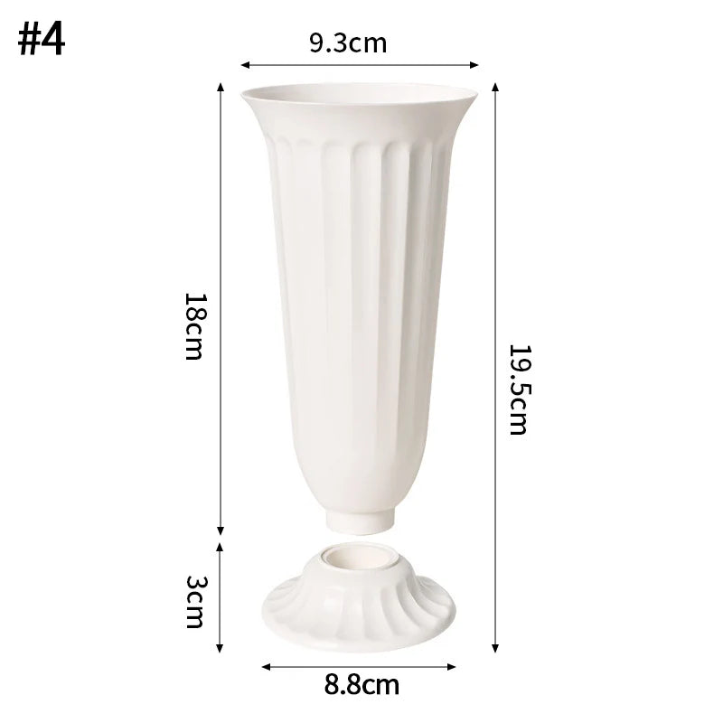 Imitation Ceramic Flower Bottle Nordic Vase