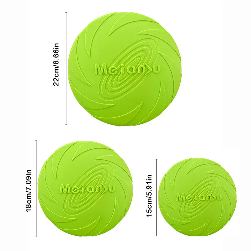 Dog Silicone Flying Disc Chew Toy