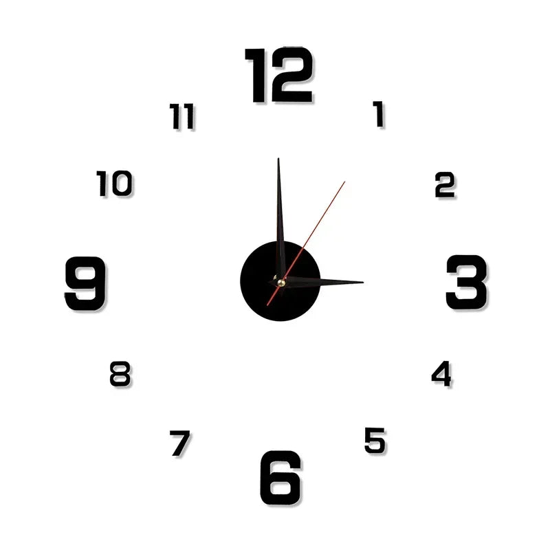 3D Luminous DIY Digital Clock Wall Sticker