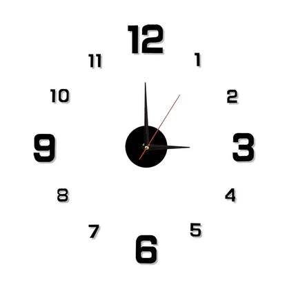 3D Luminous DIY Digital Clock Wall Sticker